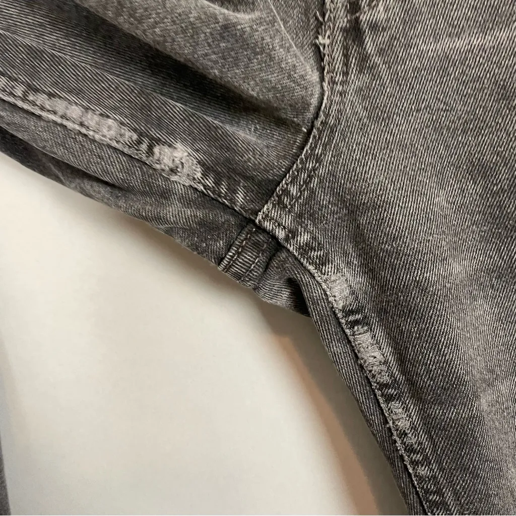 Vintage Levi's 512 Jeans 1998‎ Destroyed Distressed Faded Black Grunge 14 Reg M - Image 9