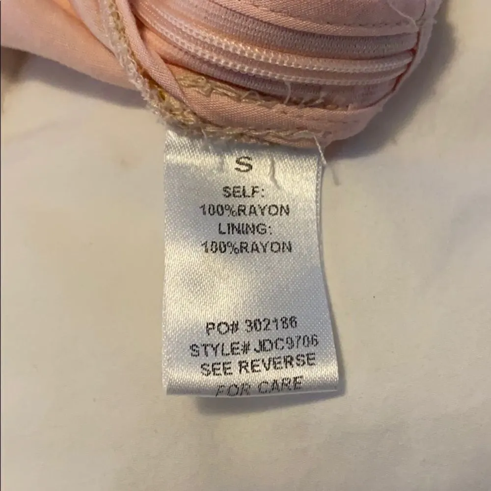 NEW PROMESA LINED SUN DRESS FLORAL PINK SMALL - Image 4