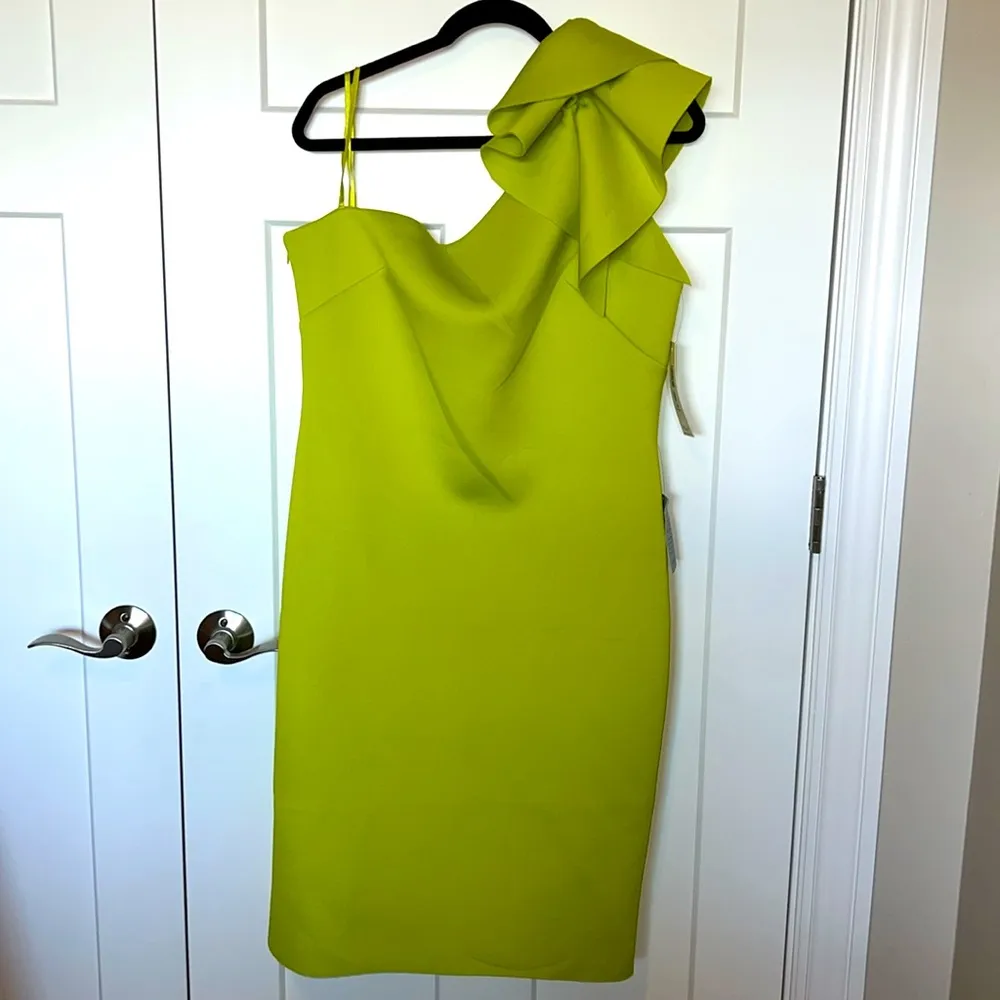 NWT  One Shoulder Scuba Crepe Cocktail Dress - Image 2