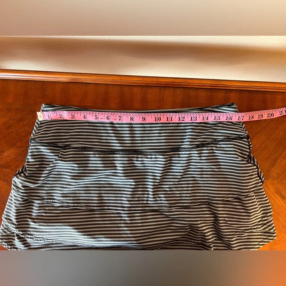 Athleta Stripe Swagger Tiered Tennis Golf Pickleball Skirt Size L - Image 7