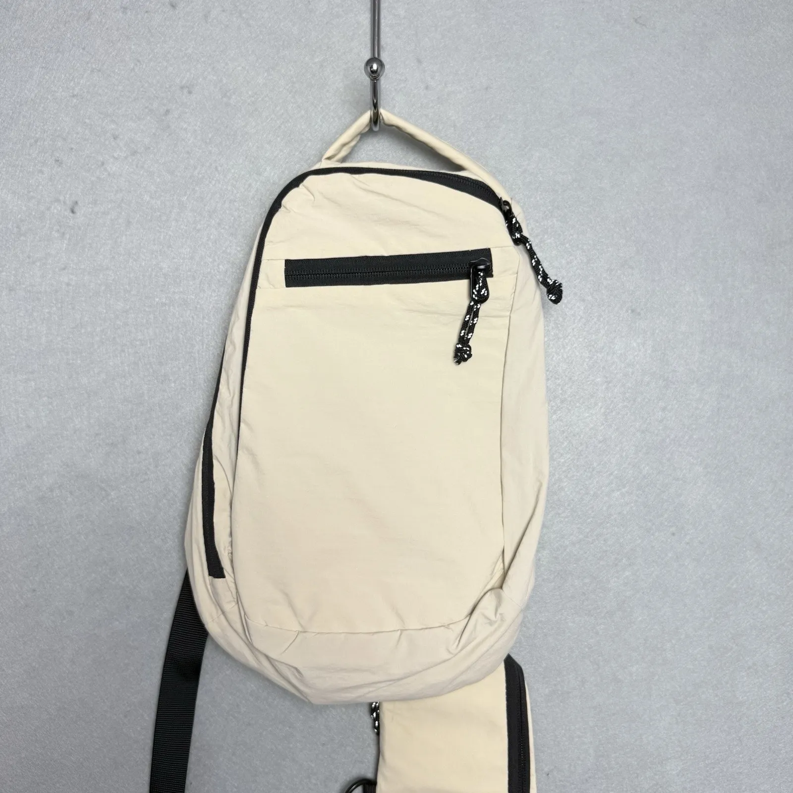 Free People Movement Women's Beige Adjustable Padded Strap Crossbody Sling Bag - Image 3