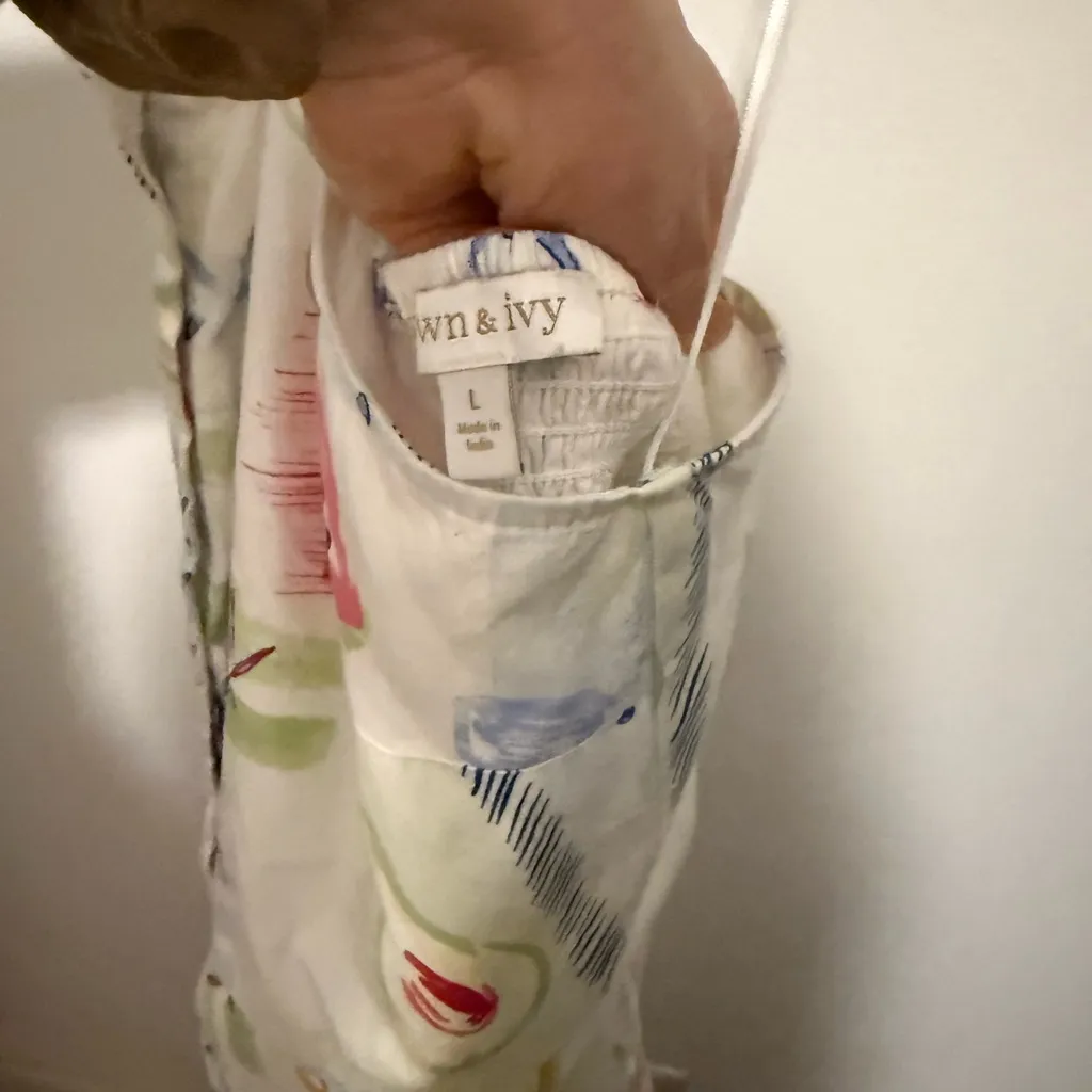 Crown & Ivy Patterned dress halter dress size large - Image 6