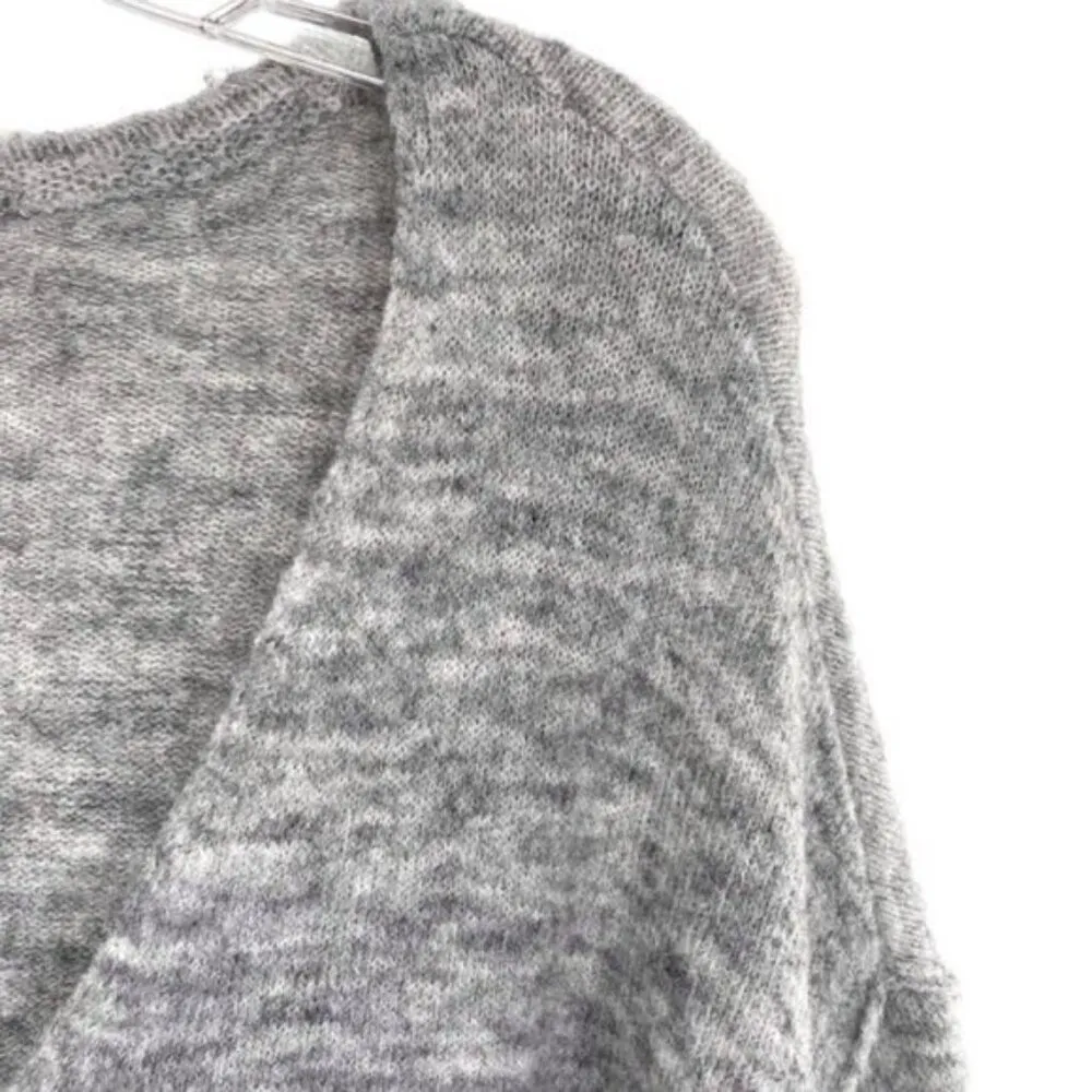 Women’s Oversized Wool Blend V Neck Sweater - Image 4