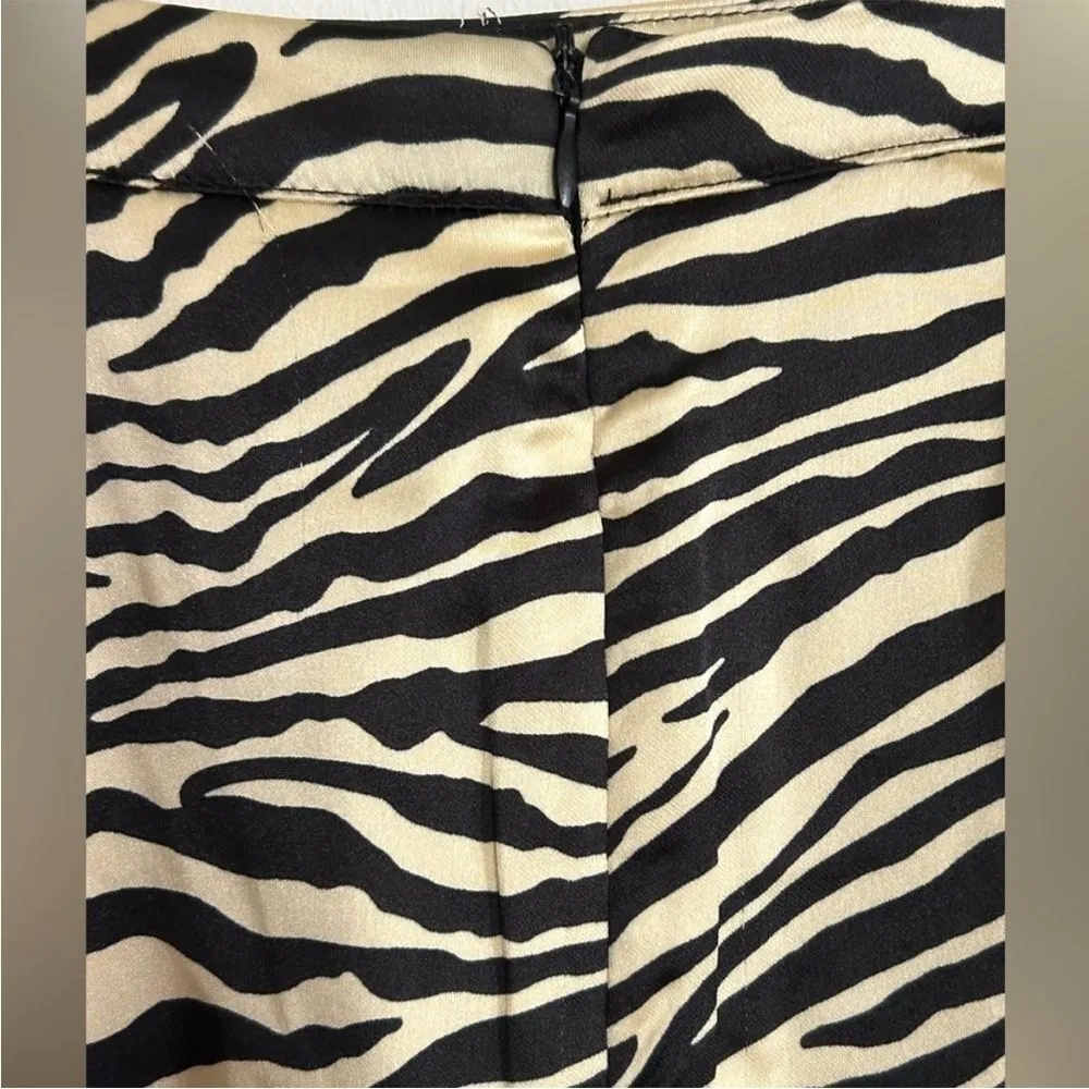 NWT sincerely Jules zebra print skirt M Tan Size M - Image 3
