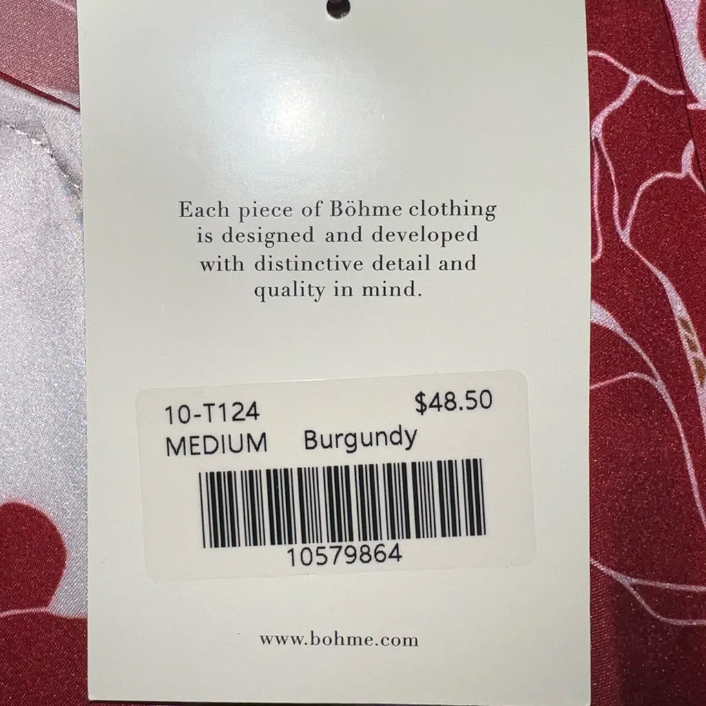 NWT Bohme Colorful Floral Print‎ Bodysuit Women’s Size M - Image 7