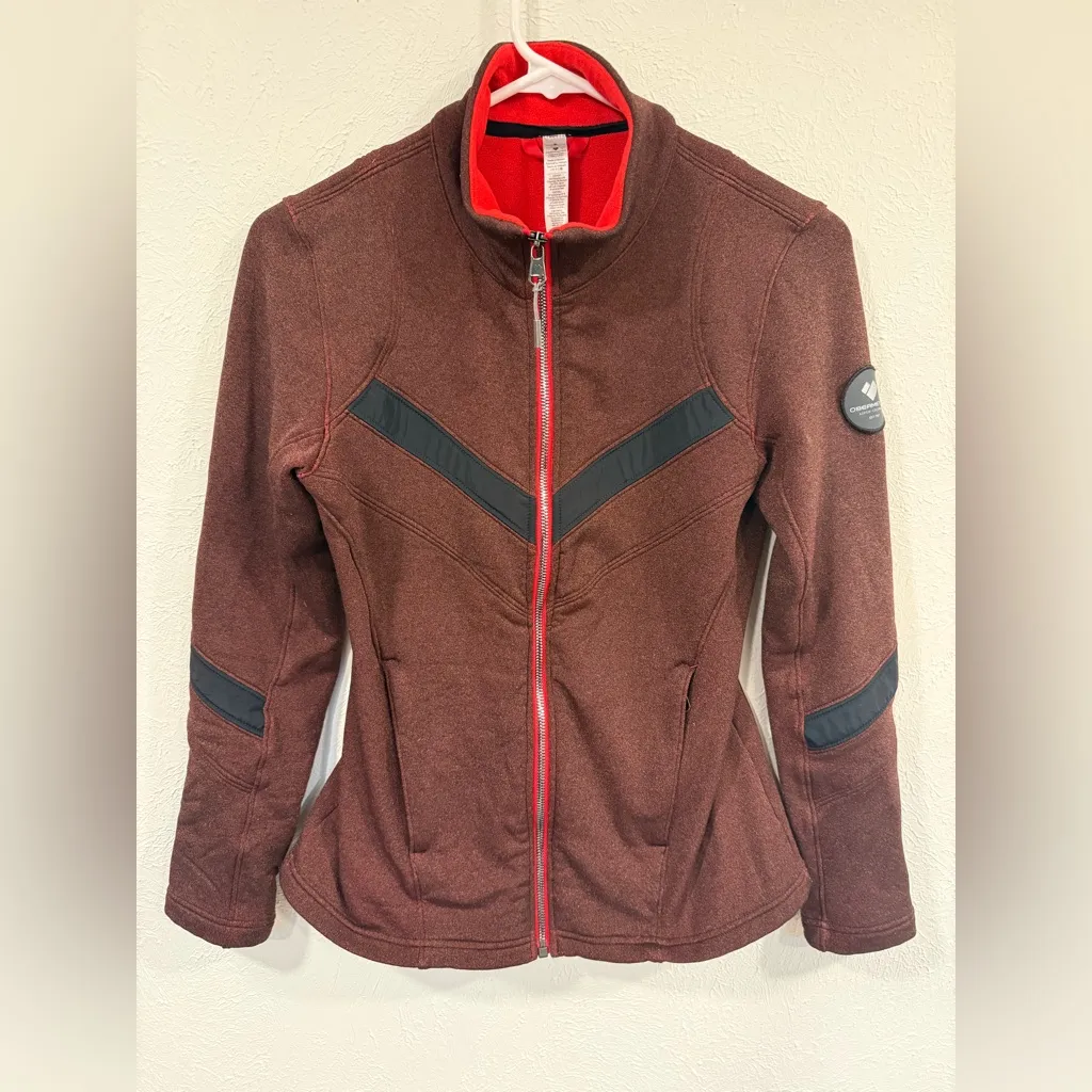 Obermeyer Shimmer Fleece Jacket Women’s Reddish Brown Small VGUC - Image 2