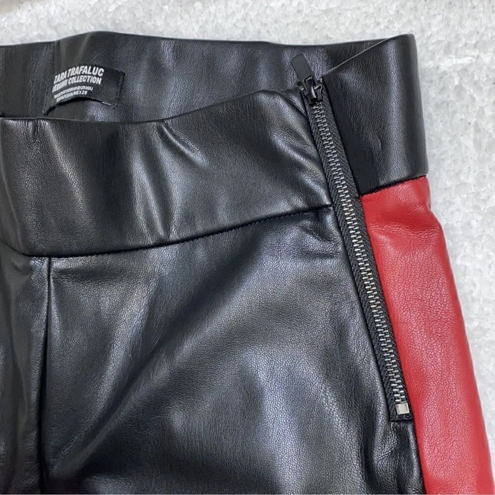 Zara Faux Leather Leggings(Size Medium) - Image 9