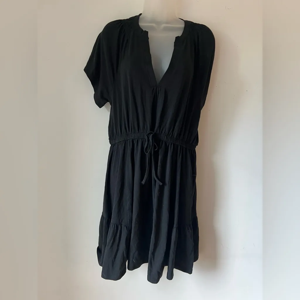 Grey State Black Short Sleeve Drawstring Mini Dress Women’s Size L NWT Size L - Image 6