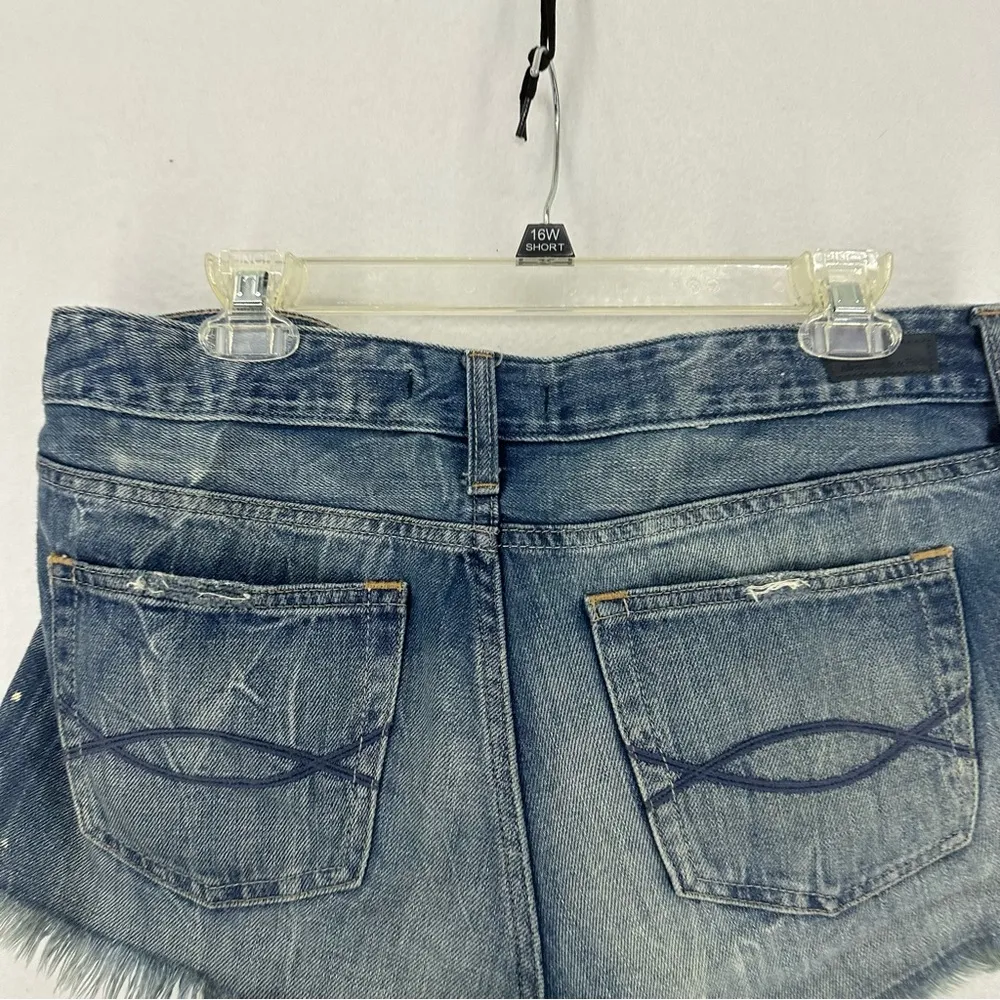 Abercrombie & Fitch Distressed Jean Shorts Womens 29 Blue - Image 9