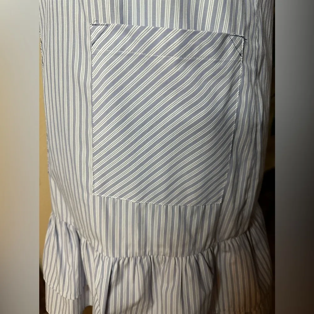 NWOT Willamina Cotton Poplin Dress by Joh. Sz Xs Blue - Image 6