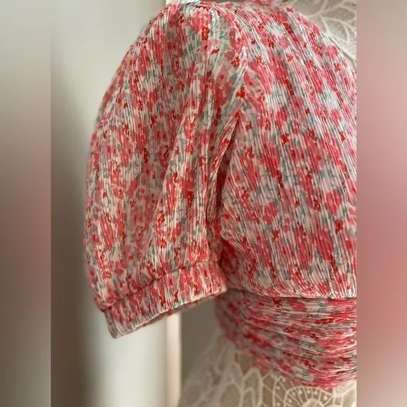 Lulus  Picked For You Pink Cropped Peasant Top Size S‎ - Image 6