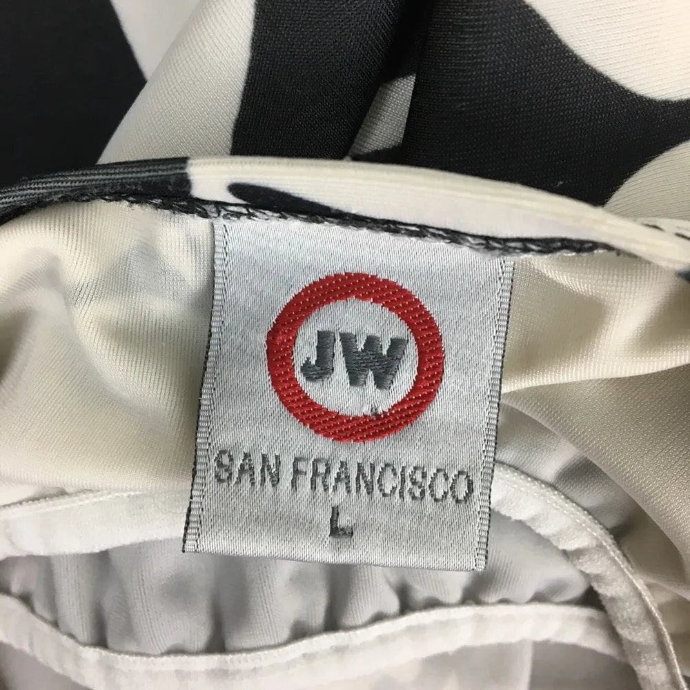 JW SF White & Gray Floral Print Tankini Swim Bathing Suit Set L Size L - Image 9