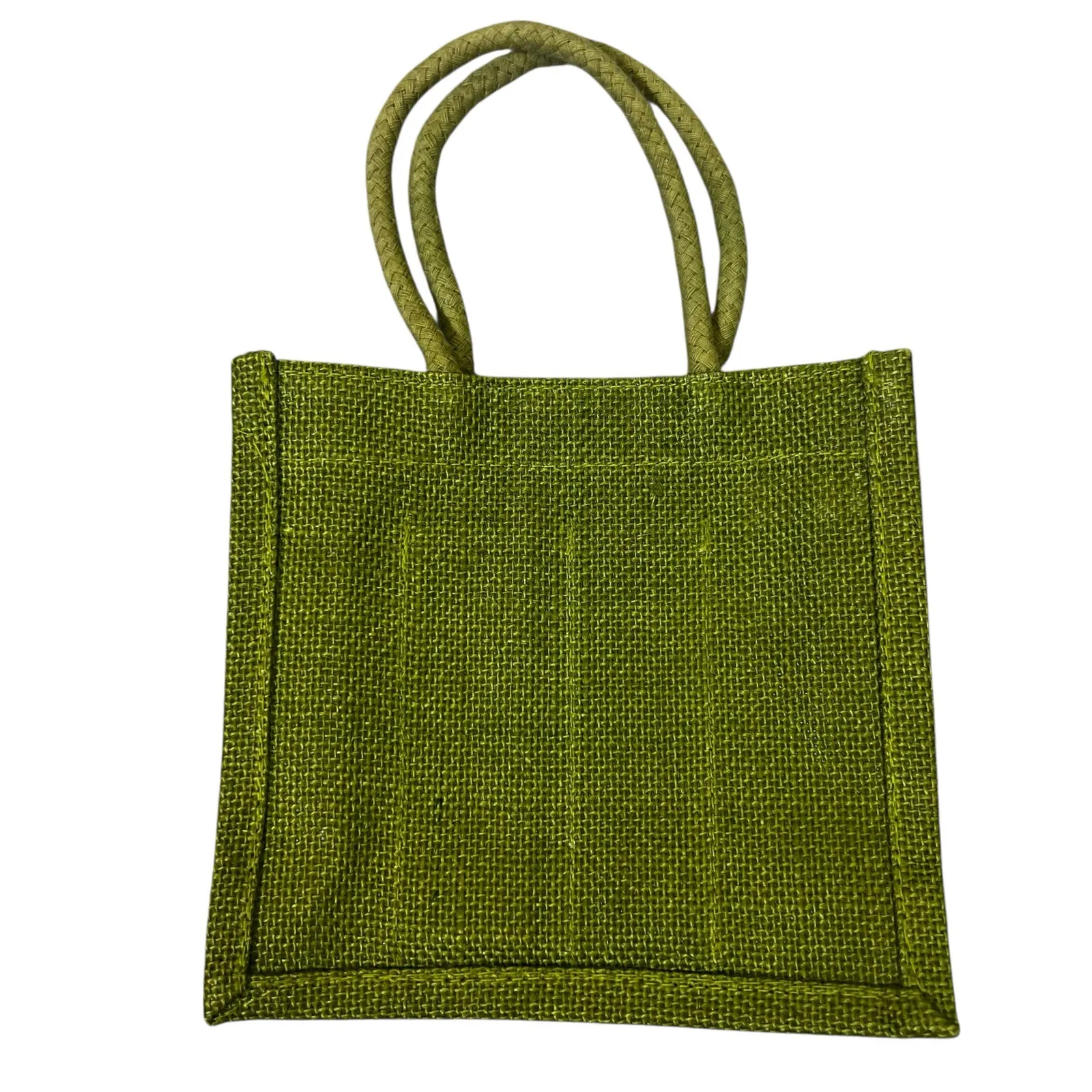 Bella Vita Mini Tote Bag Womens OS Green Jute Coastal Vacation Boho - Image 4