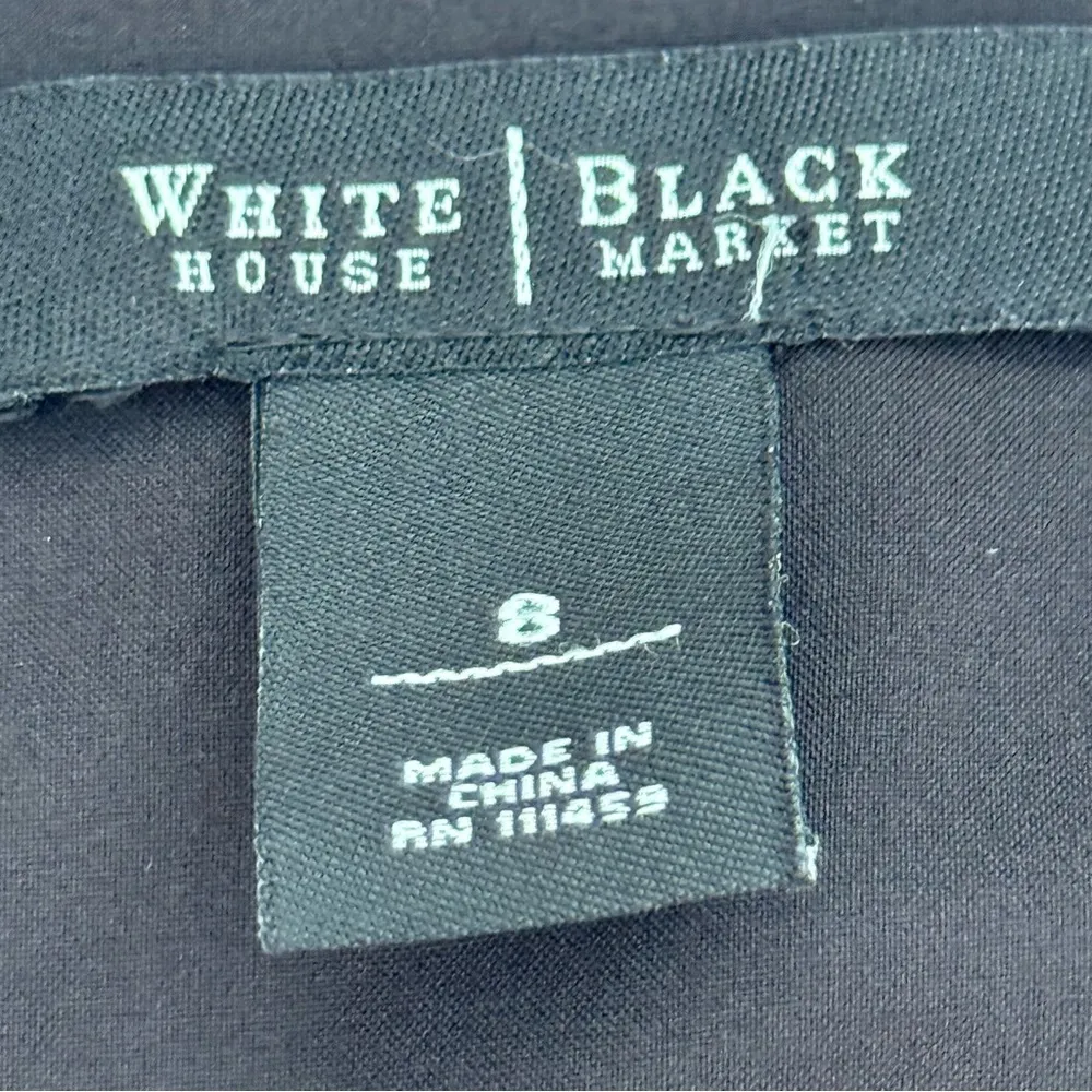 WHBM women’s sleeveless lace up Black Cotton Whimsigoth Edgy Rocker Dress size 8 - Image 5