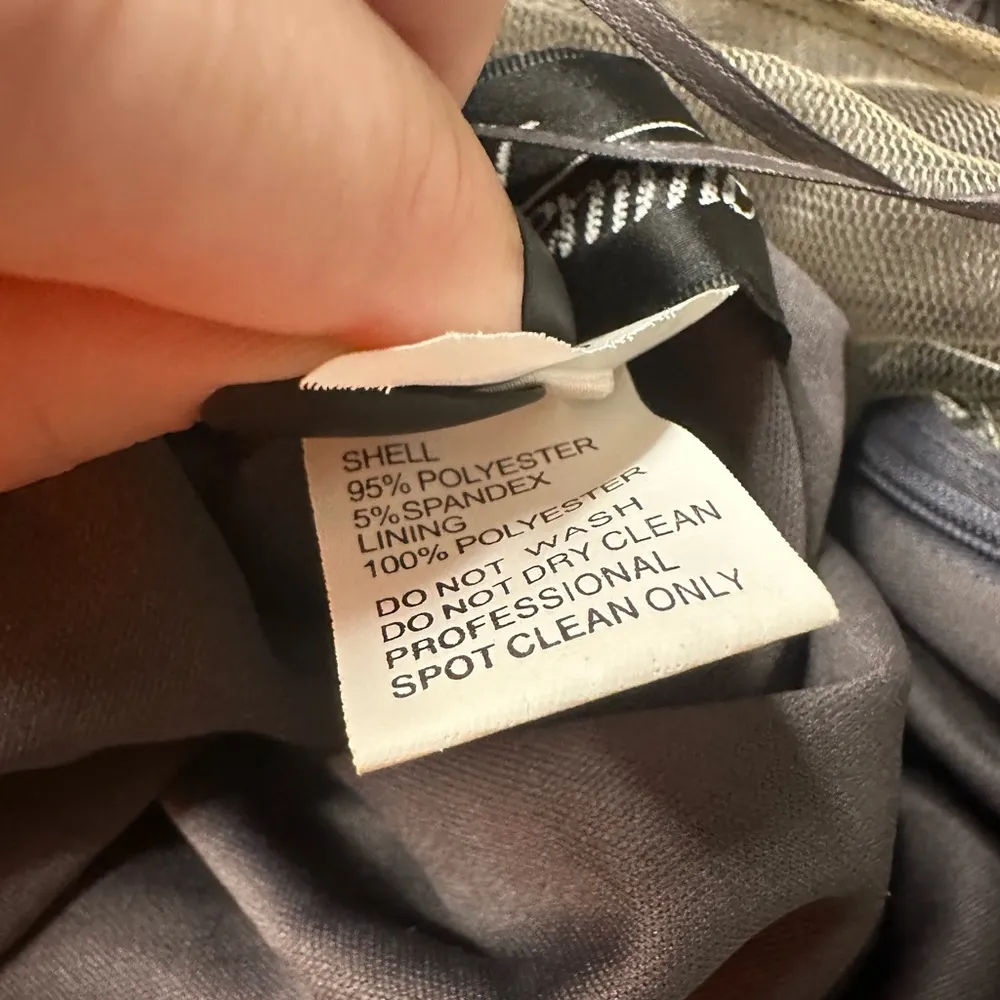 La Femme Gunmetal Grey Beaded One-Shoulder Mesh & Jersey Gown Size 6 - Image 10