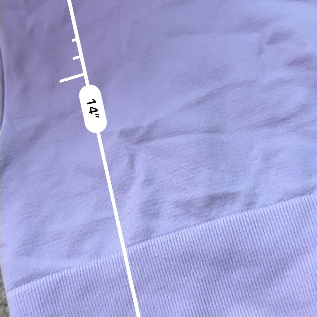 Aerie lavender athletic fitted crop top - Image 4