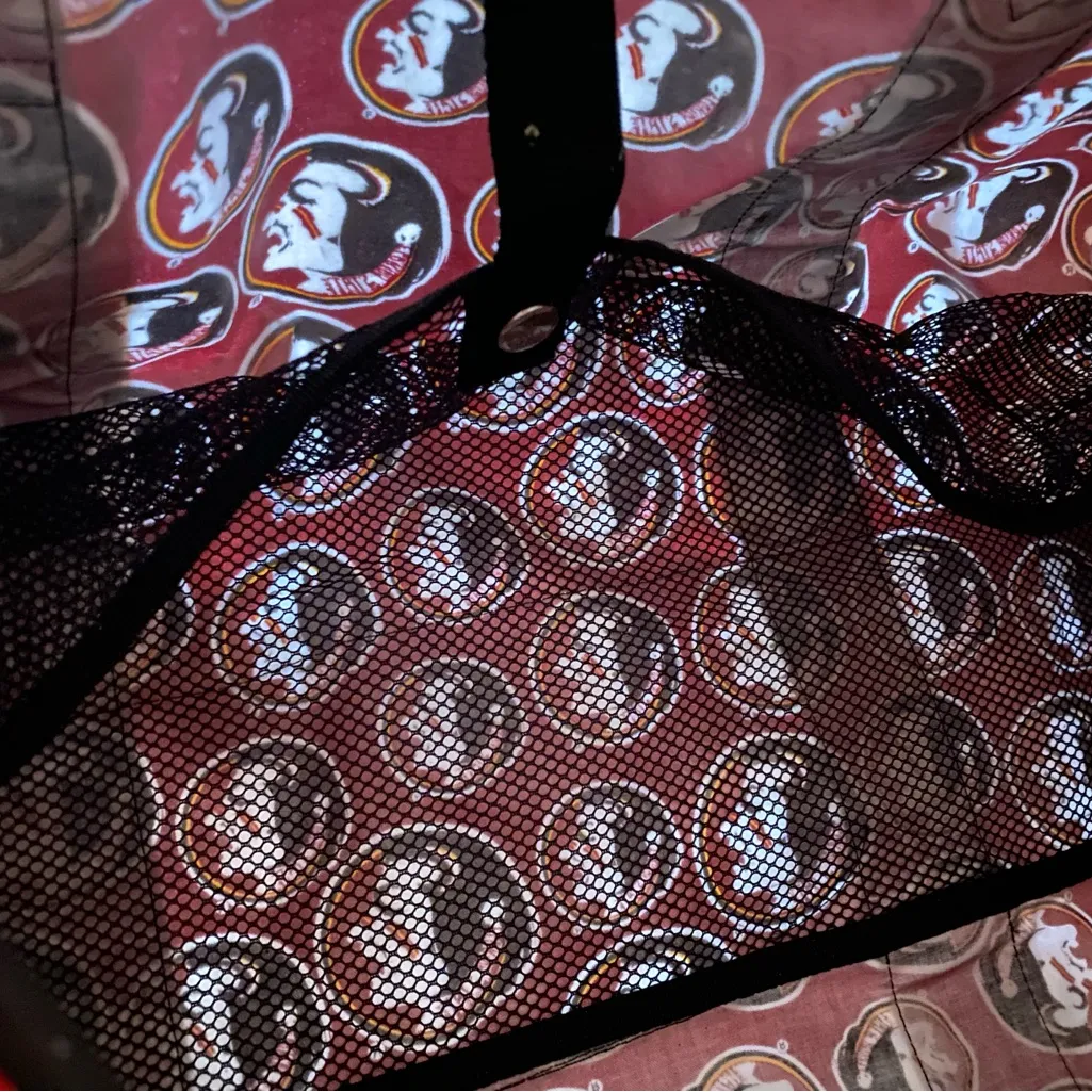 FSU Seminole Duffel Bag Red - Image 5
