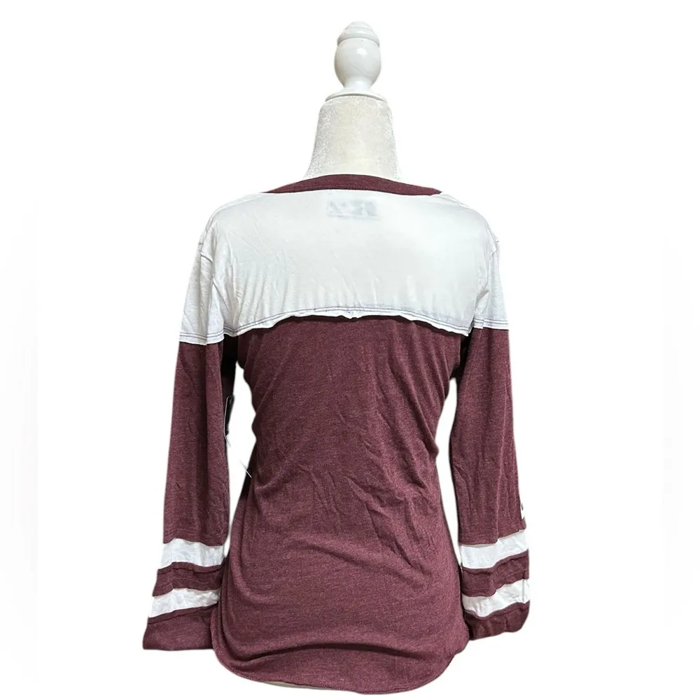 Mississippi State Raglan T Shirt Long Sleeve Women’s Size Small NWT - Image 3