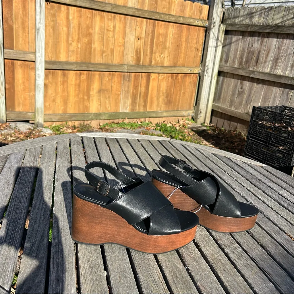 Nwt Women's Naomi Wood Wedge Heels- Universal Thread size 11 spring summer - Image 3