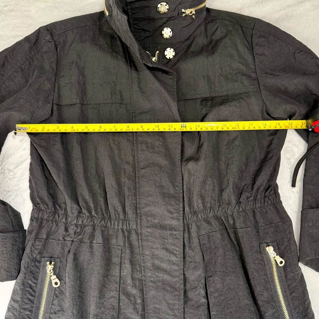 Anorak Black Hooded Utility Jacket Size M Size M - Image 10