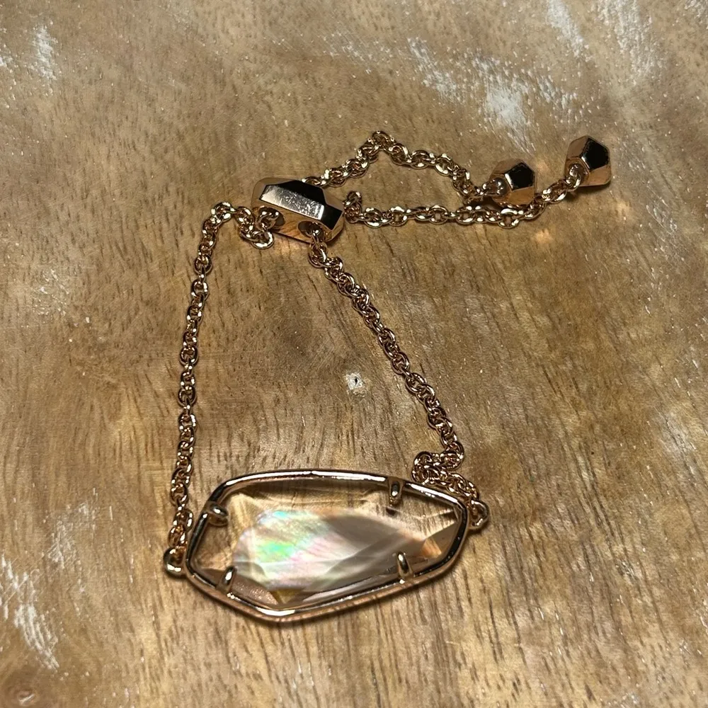 Kendra Scott Cambel Rose Gold Mother of Pearl Adjustable Bracelet - Image 7