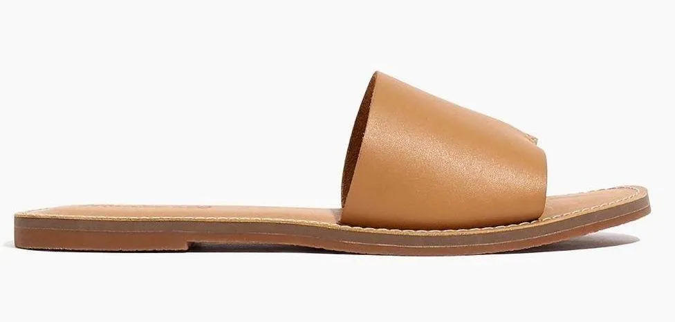 Madewell leather flats in saddle - Image 4