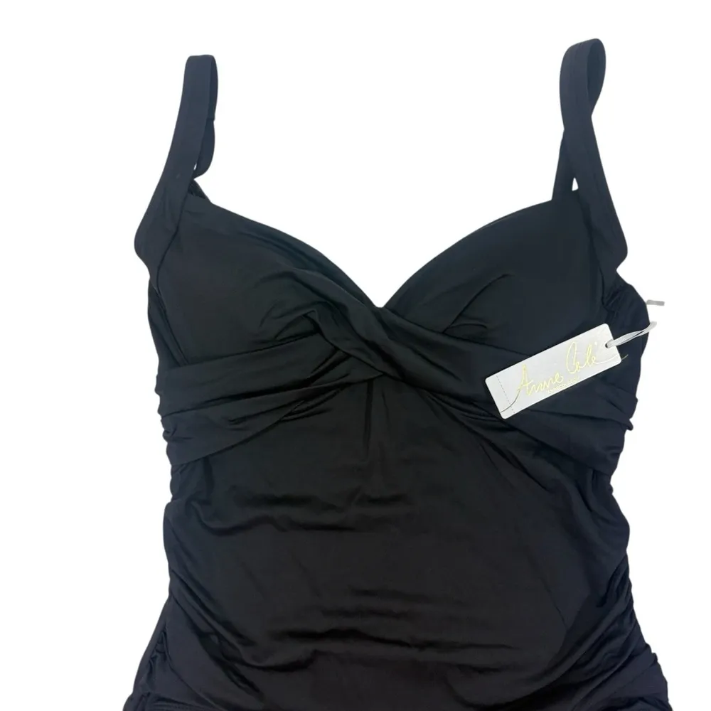 Anne Cole $88 Women's Live In Color Underwire Surplice One Piece Swimsuit 8 M - Image 4