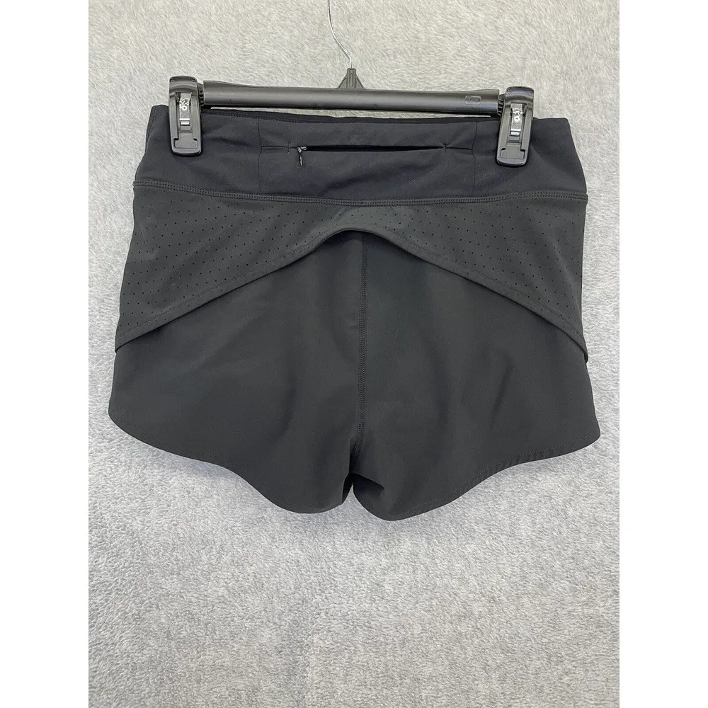 Glyder Women's Running Shorts Solid Black Size Small Mini Lined Athletic Pull On - Image 5