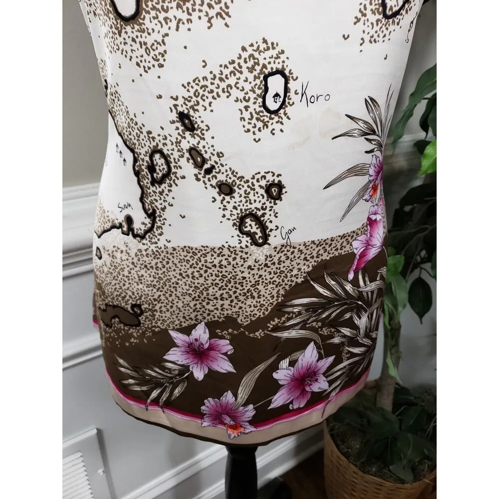 White House Black Market Tank Top Women's XLarge Multicolored V-Neck Reversible - Image 3