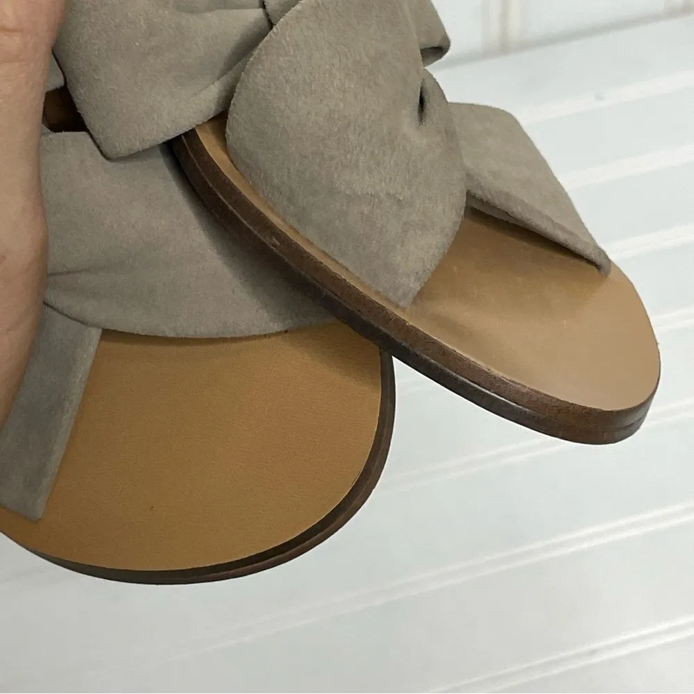 Banana Republic Suede Knot Front Slides Sz 6 641 - Image 3