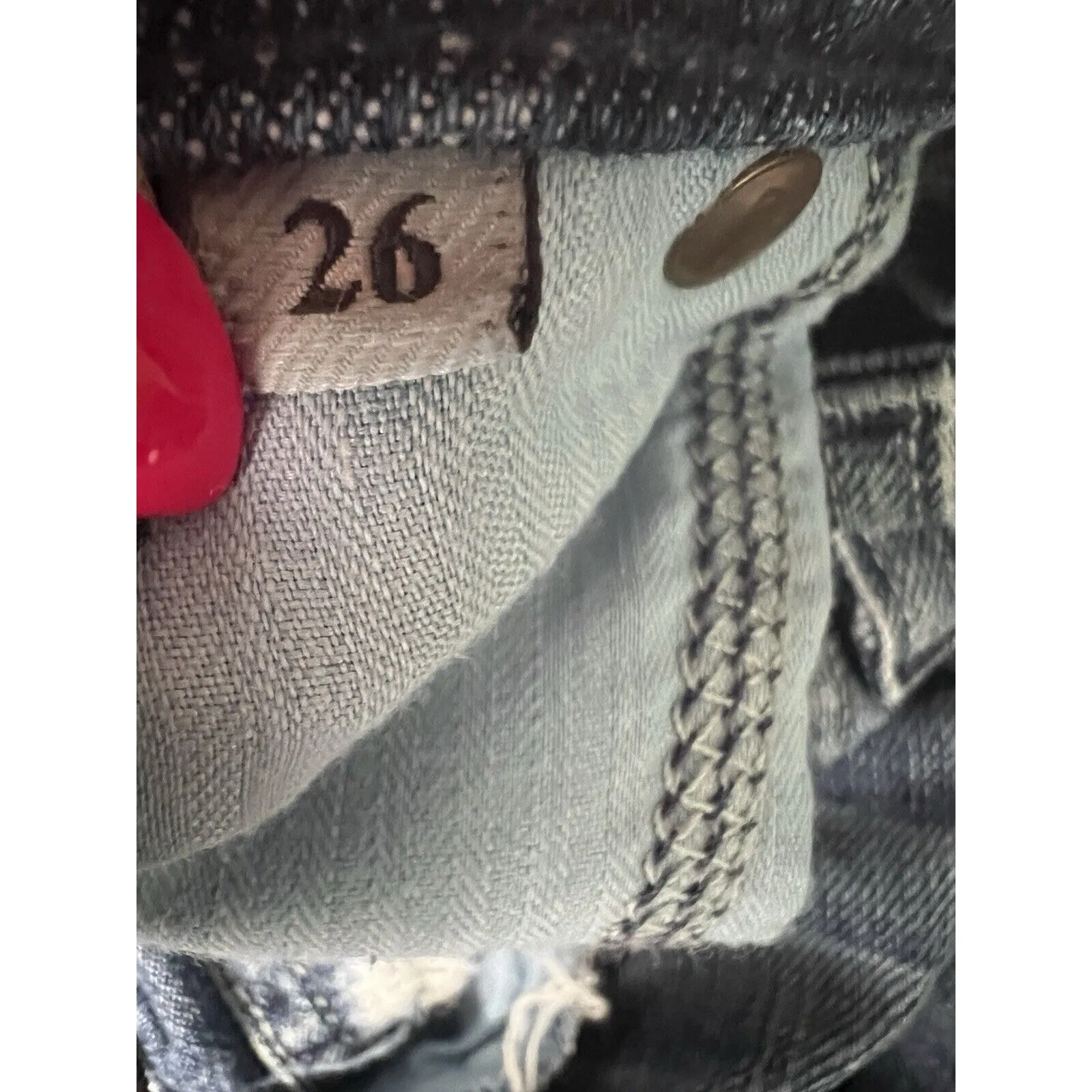 7 For All Mankind Jeans Womens 26‎ Roxanne Skinny Cropped Blue Stretch Denim - Image 2