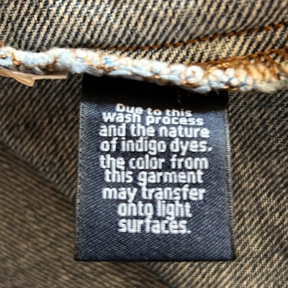 Madewell BLUE DENIM FRINGED MINI SKIRT SIZE 27 - Image 8