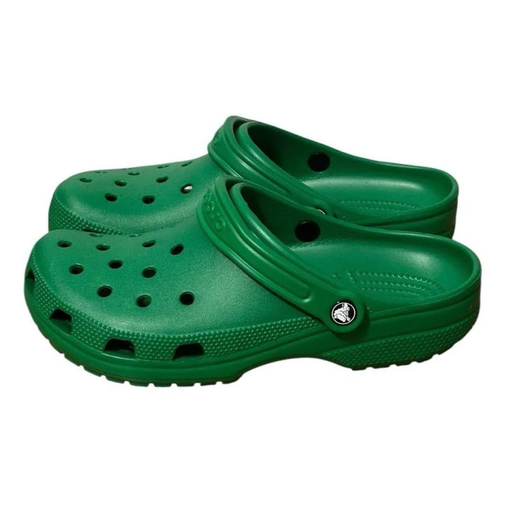 Crocs Classic Green Clogs Shoes NWOT - Image 2