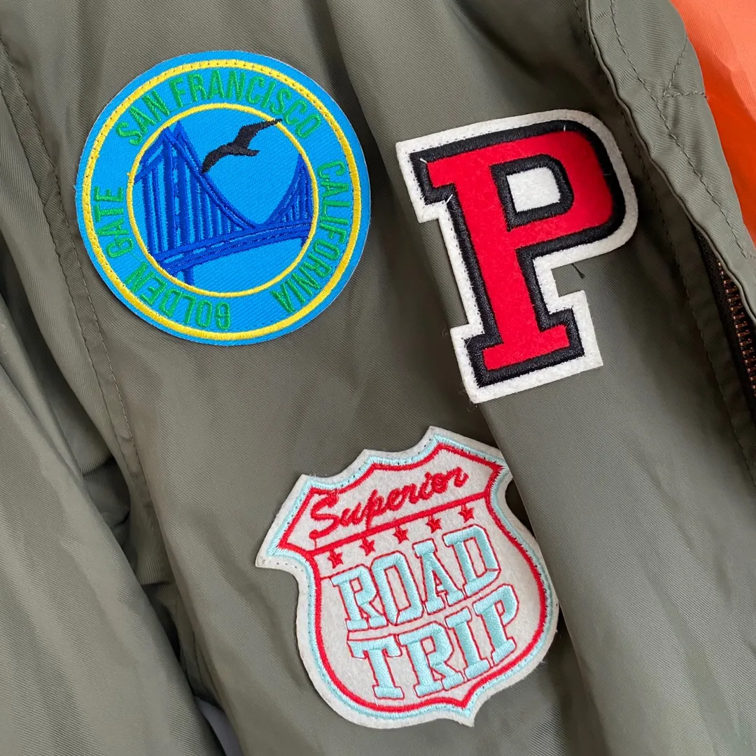 Army green Bomber Jacket  - Image 6