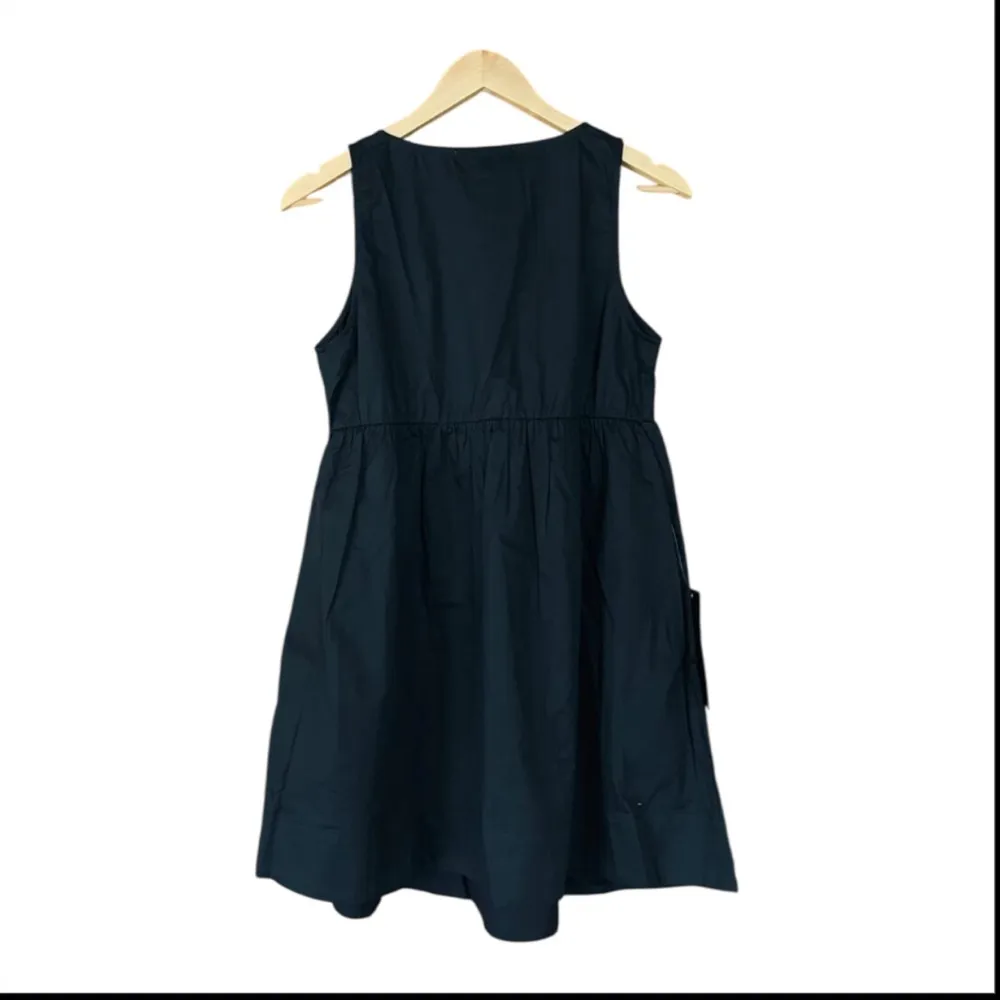 Pomander Place Porto Dress M NWT Black Sleeveless Mini Cotton Babydoll Style - Image 7