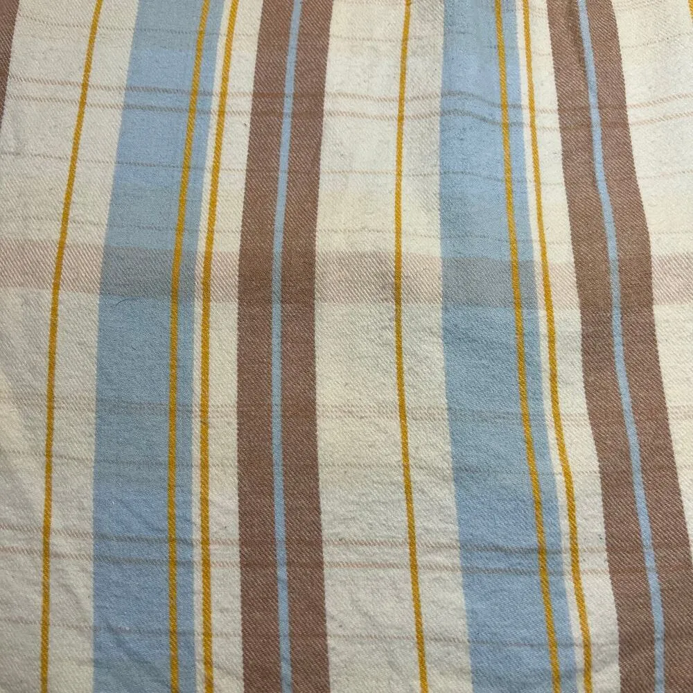 Vintage Blair 100% Cotton Flannel Plaid Button Up Shirt Size Large Coastal Boho - Image 6