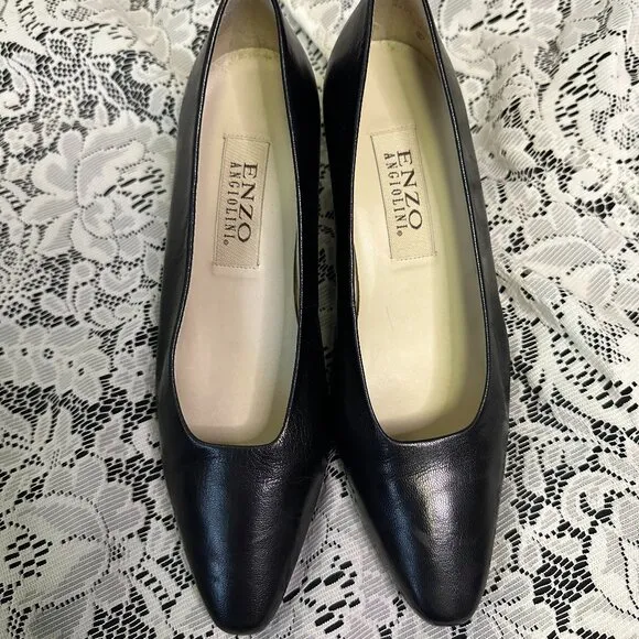 Vintage 7.5 Genuine Leather Enzo Angiolini Heels - Image 2