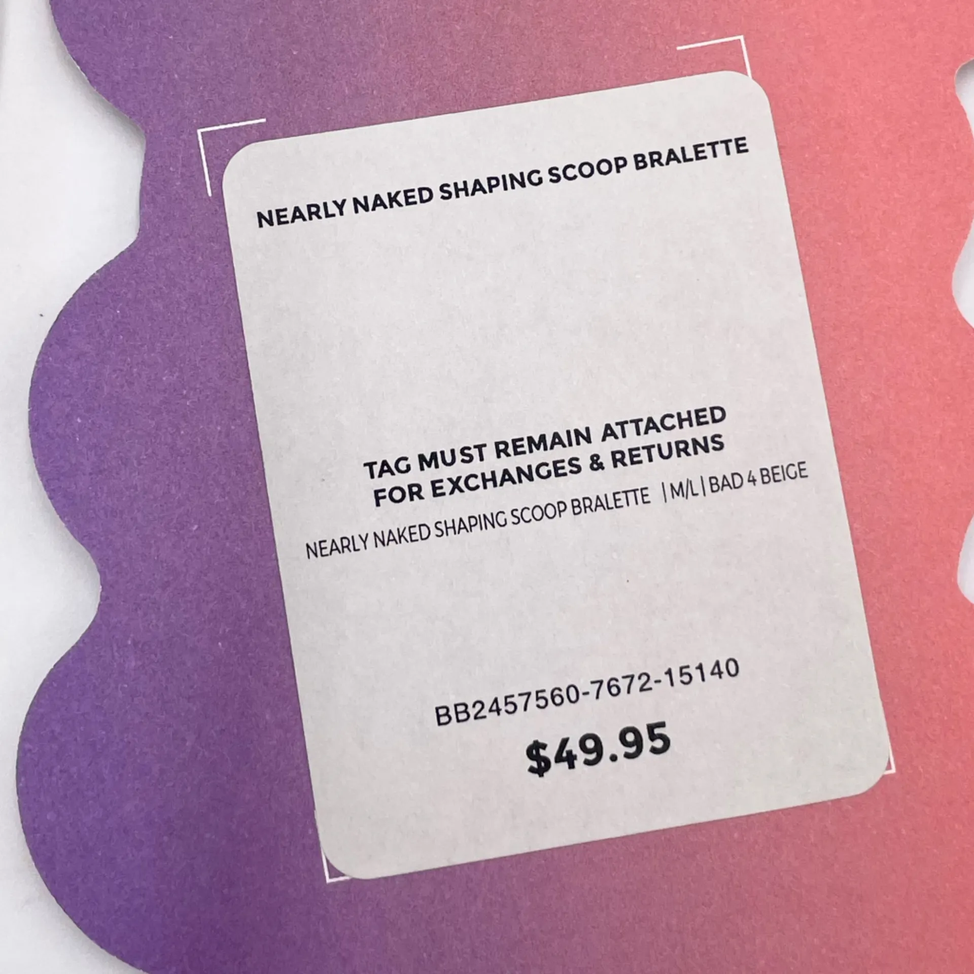 NEW Fabletics Yitty Nearly Naked Shapewear Scoop Bralette Size M/L Bad 4 Beige - Image 9