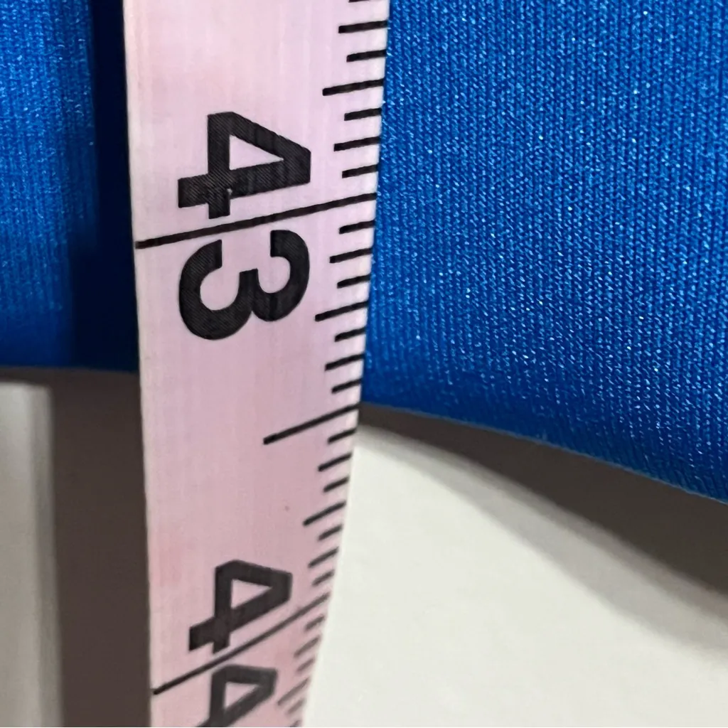 Women’s Ivanka Trump Sleeveless Blue Bodycon‎ Dress Silver Hardware Size Large - Image 8