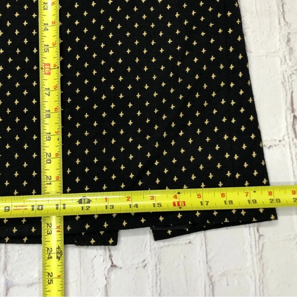 Vintage An Original Milly of New York Wool Silk Cashmere Stargazer Skirt Size 6 Black - Image 14