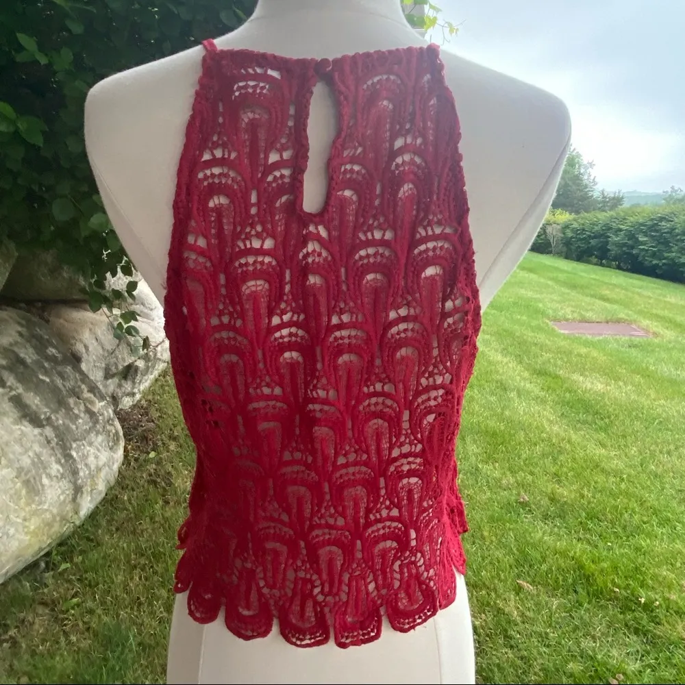 Streetwear Sxciety Crop Top Red Size undefined - Image 5