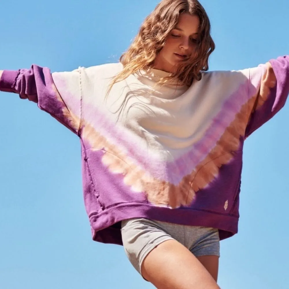 Free People Movement Ombré Metti Tie Dye Crewneck Sweatshirt - Image 2