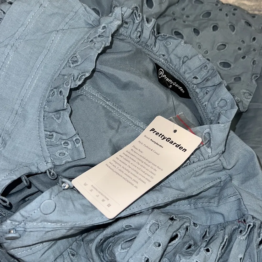 PRETTYGARDEN Womens Hollow Out Lace Embroidered Blouse - Image 3