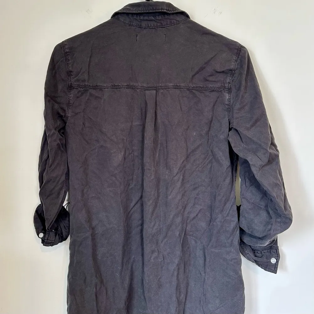 Abercrombie & Fitch Charcoal Shirt Dress - Small - Image 4