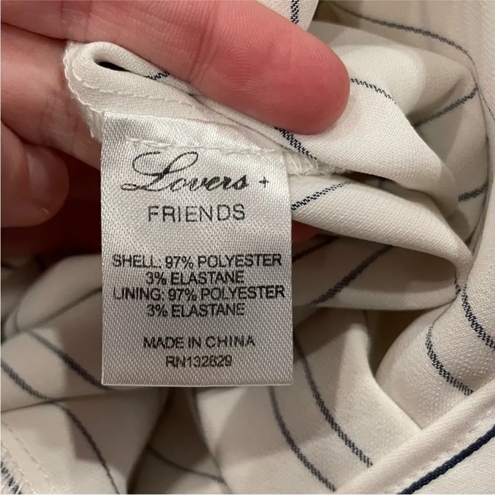 Lovers + Friends Plunge Neck Long Sleeve Jumpsuit Medium M - Image 6