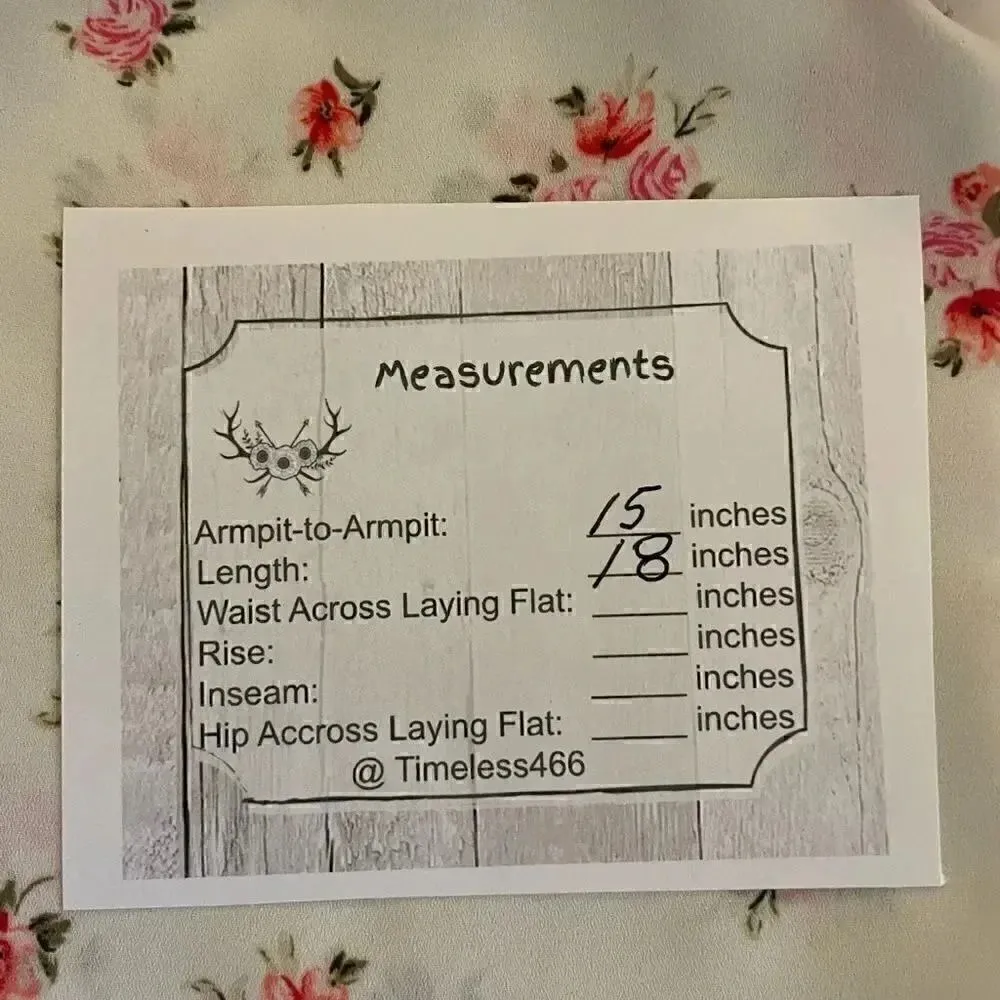 Abound Woven 
WHITE DITSY FLORAL Women's Elastic Cuffs SZ XS - Image 4