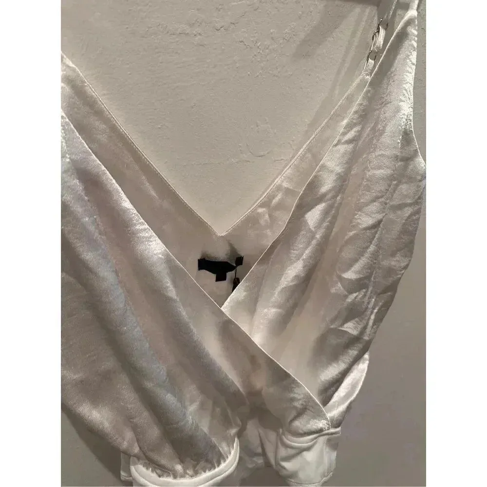 H:ours Revolve  Bodysuit‎ in White Sz S - Image 4