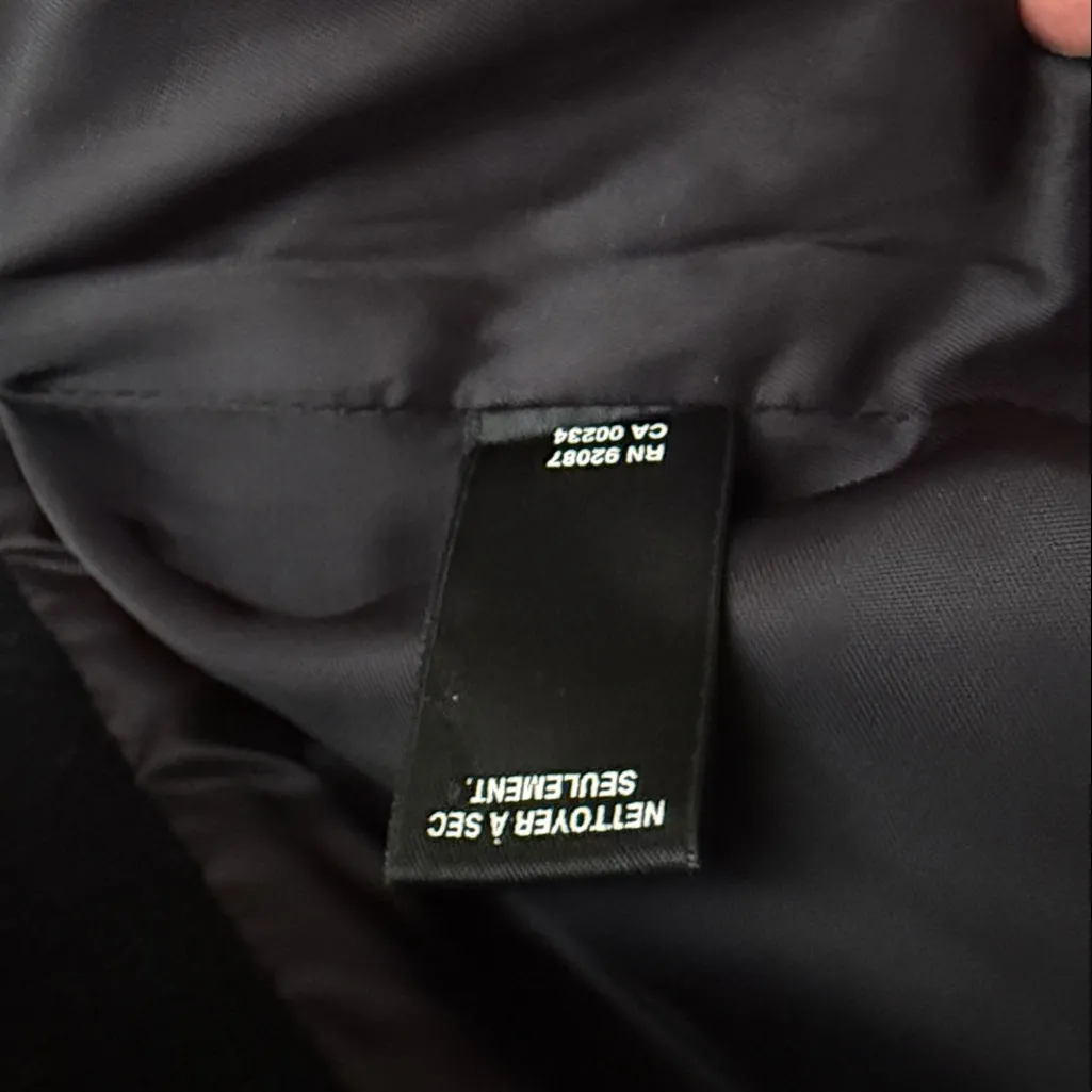 Black Saks Fifth Avenue Women’s Pea Coat Size 2 - Image 7