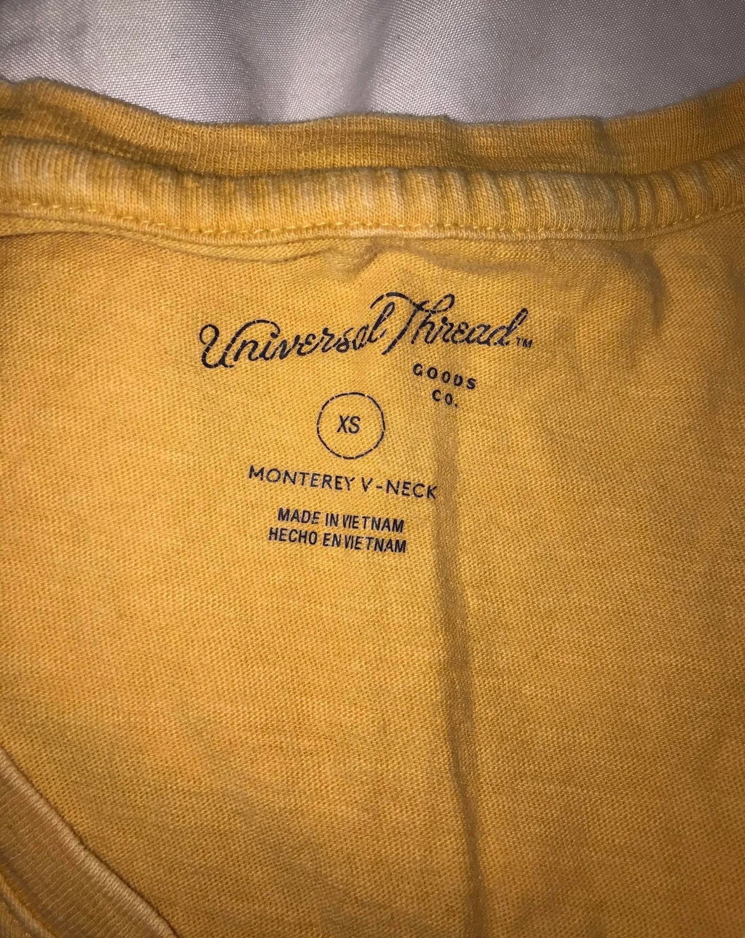 Universal Thread Yellow V Neck Shirt - Image 4