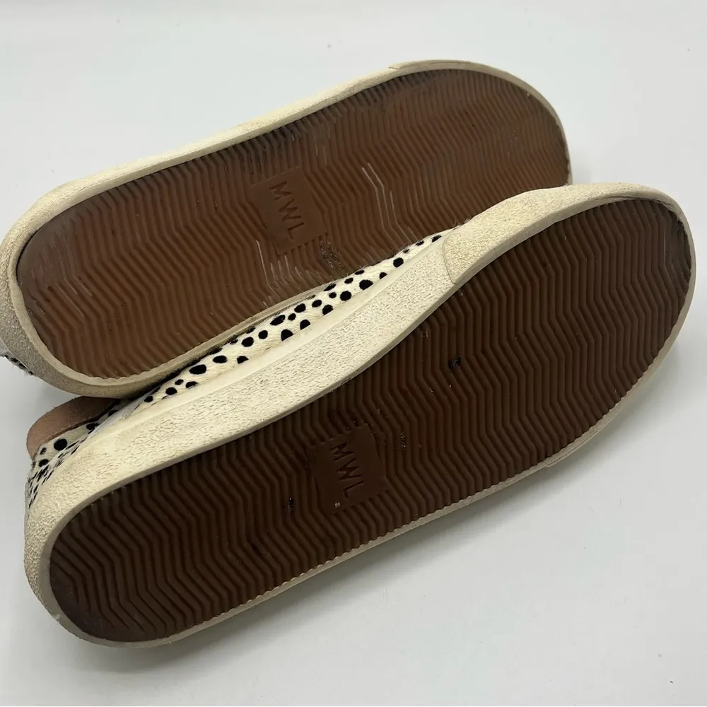 Madewell Sidewalk High Top Sneaker Spotted Calf Hair Sz 7.5 Style #AH741 - Image 9